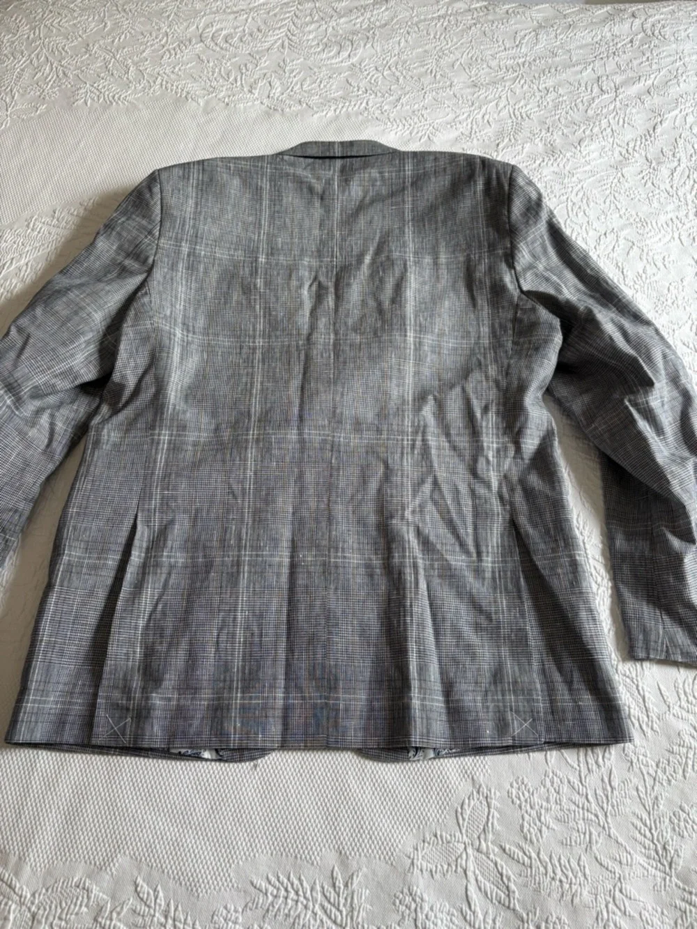 NWT Saville Row men’s linen blazer jacket navy Brit Skinny fit 44L